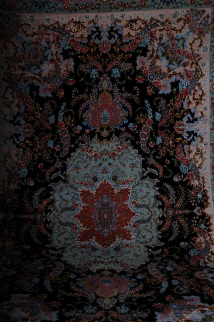 Royal carpet, Tabriz silk on cork wool, 380 x 240 cm Y-128