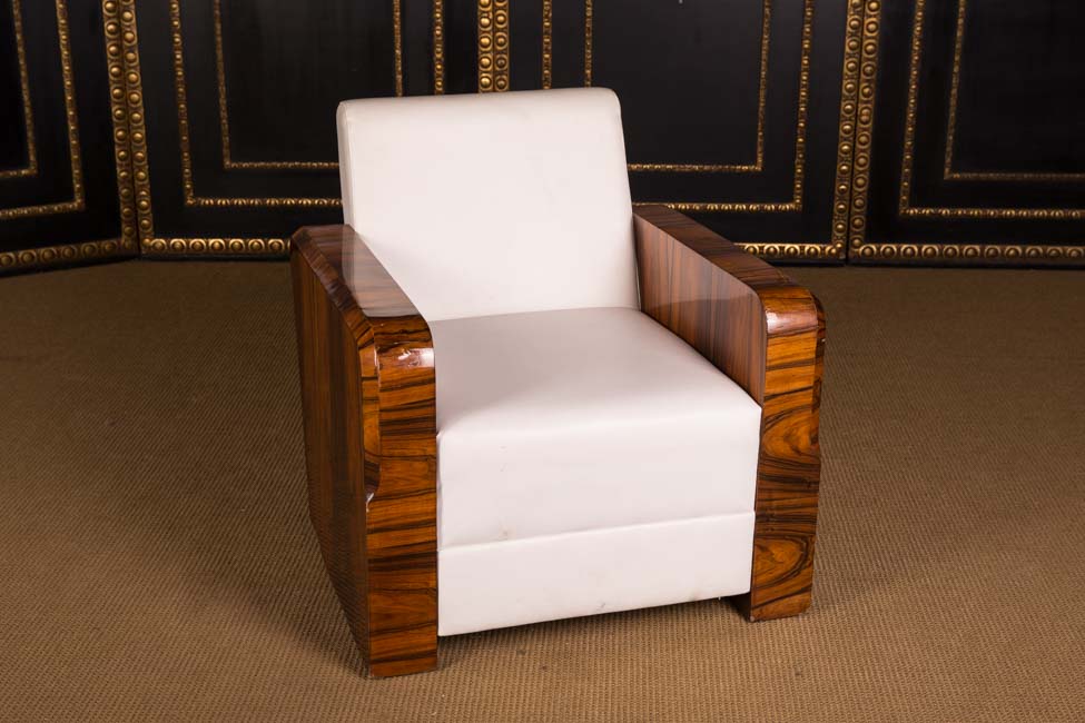 Details About French Berger Chair In Art Deco Style Rosewood Veneer